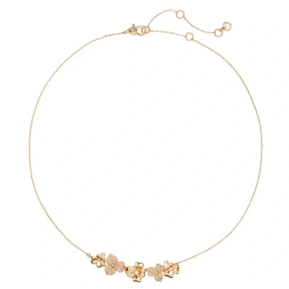 KATE SPADE • Gold Precious Pansy Collar Necklace - Picture 2 of 4